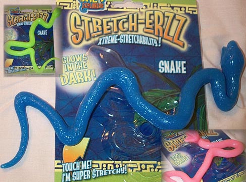 Stretchy Glow in the dark snakes