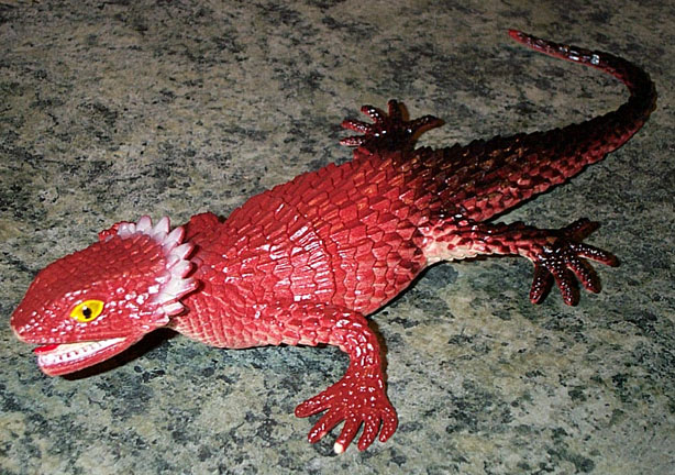 Spiny Lizard - Red/Black