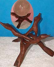 Indian Cobra Wood Stand - Large