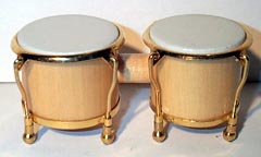 miniature bongo drums