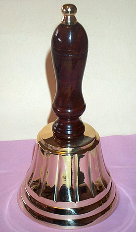 Wood Handled Brass Bell