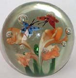 Glass Paperweight - Butterflies