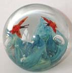 Glass Paperweight - Butterflies