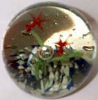 Glass Paperweight - Goldfish, Bubbles