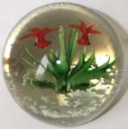 Glass Paperweight - 2 Goldfish