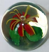 Glass Paperweight - Flower