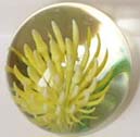 Glass Paperweight - Small Yellow Flower