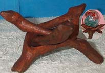 Indian Cobra Wood Stand - Small