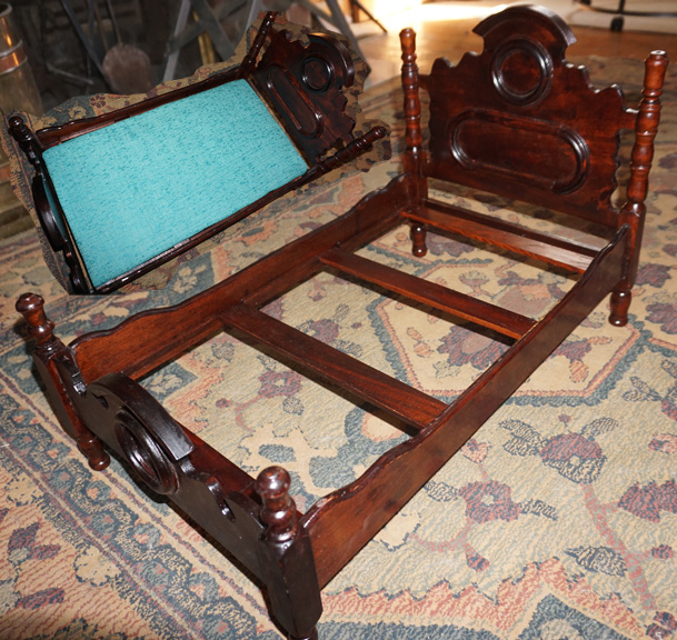 Doll Bed - "Mahogany"