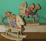 Teddy Bears on Rocking Horse