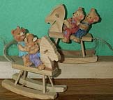 Teddy Bears on Rocking Horse